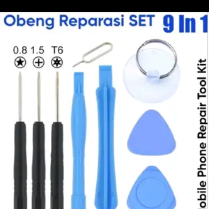 Obeng Set 9 in 1 /tool Repairs 9in 1 perlatan buka LCD HP / Alat Buka Baterai HP