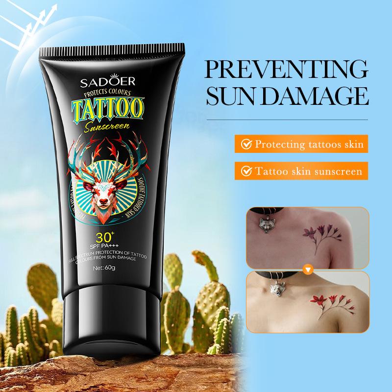 Product Introduction of Set of 3 SADOER Tattoo Colour Care Sunscreen UV Protection Sunscreen 0
