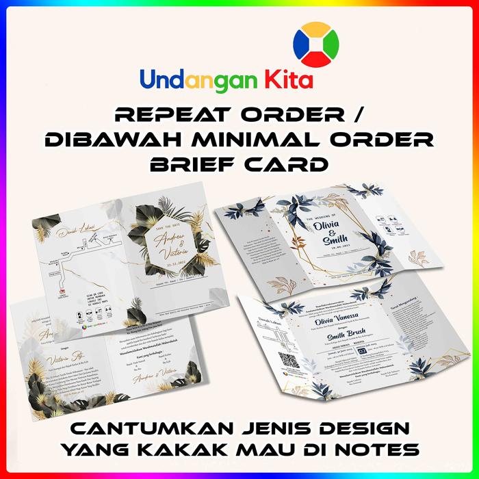 Gambar (100Pcs) Undangan Kita Repeat Order Atau Order Dibawah Minimal Order - RO Undangan JSM dari Undangan Kita Kota Administrasi Jakarta Barat 3 Tokopedia
