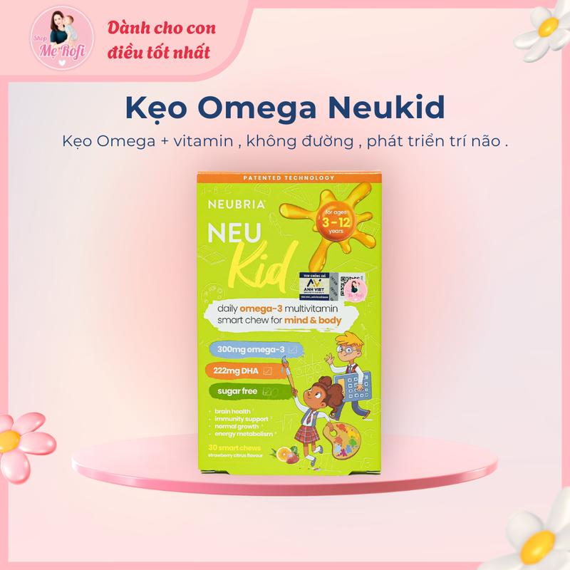 Kẹo Neukid Omega-3 Anh Quốc bổ sung DHA hàm lượng cao 30 viên cho bé từ 3 tuổi - Mẹ Rofi