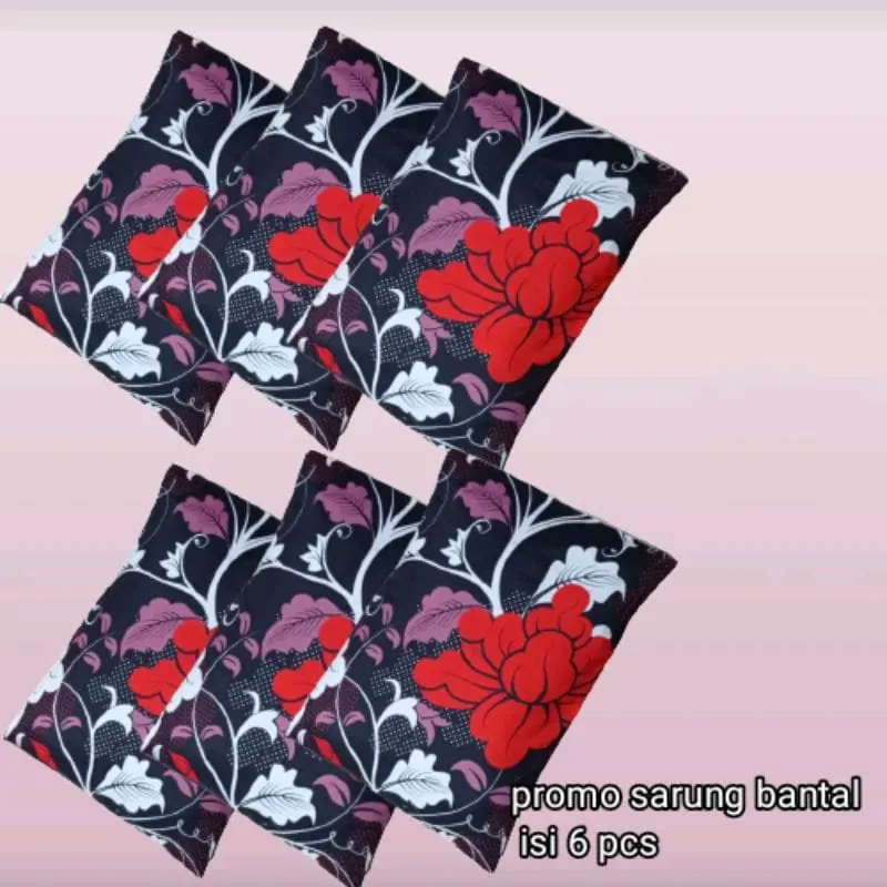 SARUNG BANTAL Resleting DEWASA PAKET ISI 1/3/6 PICS BAHAN  Kain Katun LEMBUT sarung bantal dan guling RANDOM 0