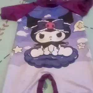 Baju Renang Anak Perempuan Motif Kuromi Usia 1-9 Tahun Bahan Spandek Full Printing