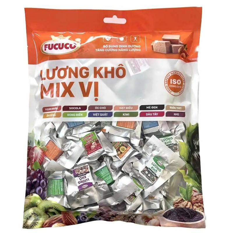 Túi 1Kg Lương khô mini Fucuco mix 13 vị Hạt dinh dưỡng và trái cây thơm ngon tiện dụng
