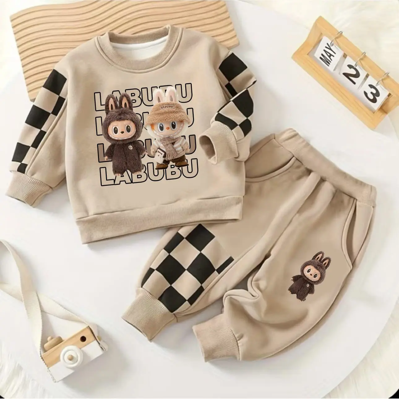 setelan baju panjang anak dan celana joger setelan baju anak unisex