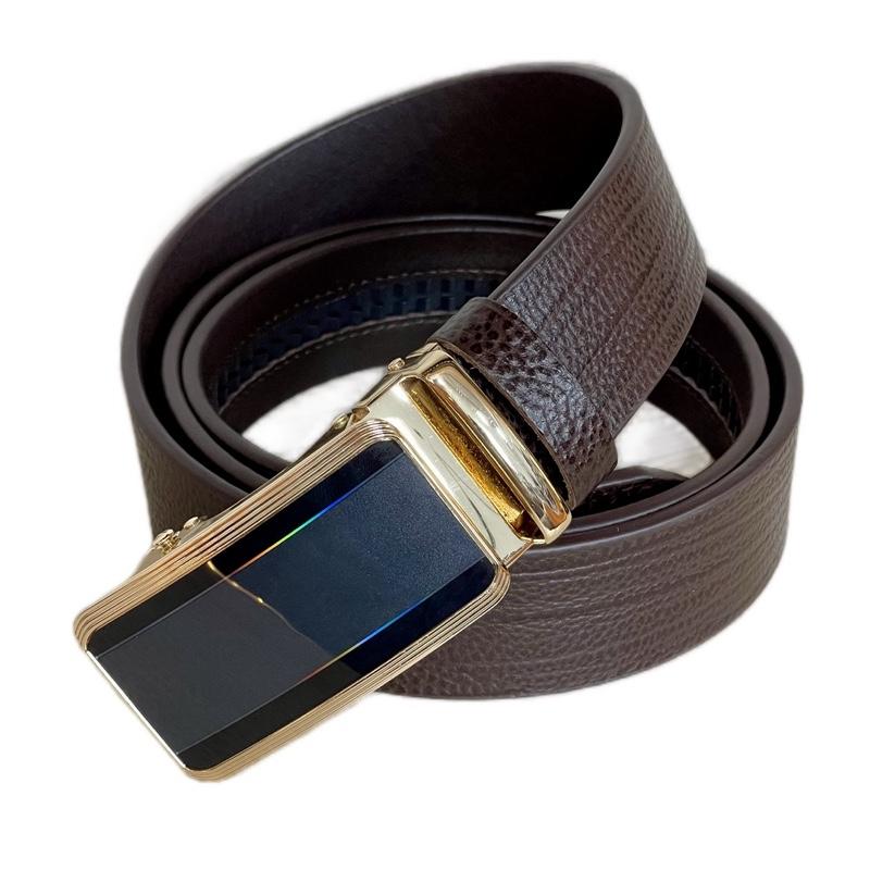  Thắt lưng nam da bò một lớp khoá tăng tự động  khoá mặt kím chống xước và thân khoá được đúc từ hợp kim không han dỉ bảo hành 12 tháng dây bản 3,5cm  m16  