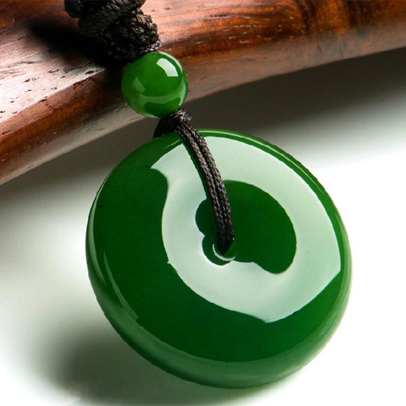 Product Introduction of Warm male big white pendant men and women couple pendant Necklace safety buckle lucky pendant ( Free Rope ) 10