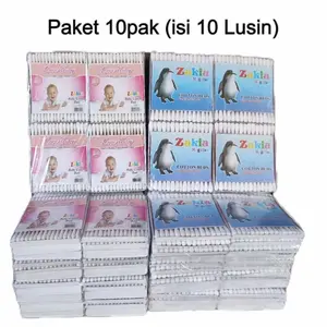 PAKET GROSIR 10 pak isi 10 Lusin Cutton Bud /Katembat dewasa dan bayi pembersih kotoran Telinga korek Kuping