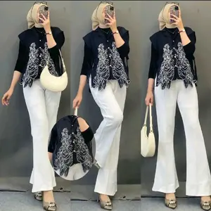 LULA VEST BORDIR Blus bordir cardy CARDYGAN cardi cardigan