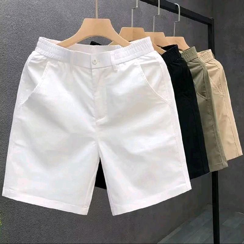 Quần Short Nam Quần Kaki Gió Nam Form Ngắn trên gối Cạp Chun Khuy Cúc Vải Mềm Mại Co Giãn Thoáng Mát