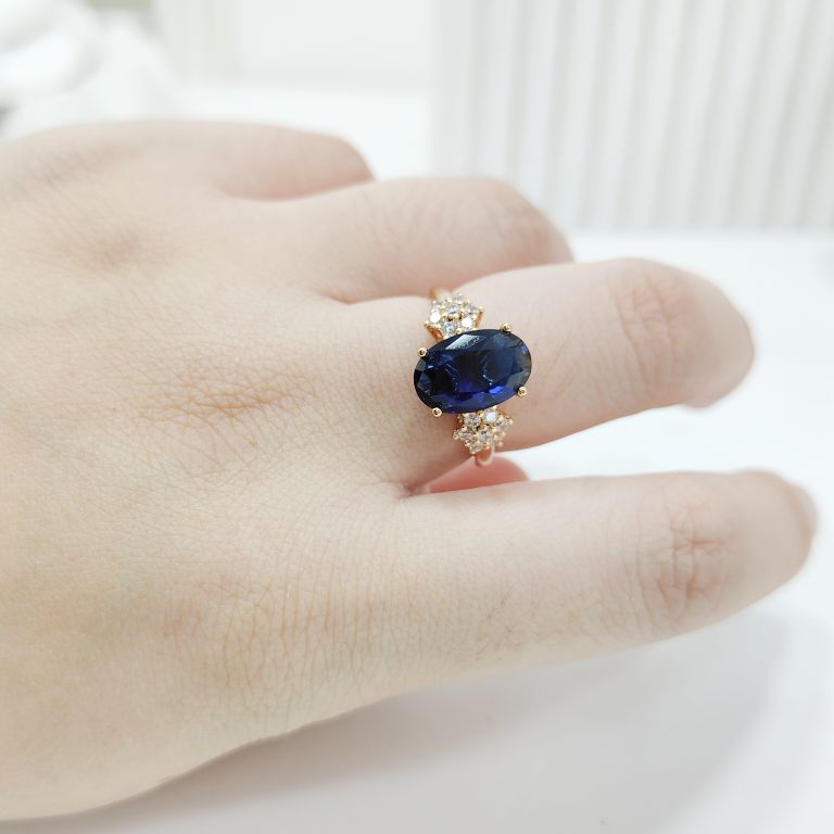 Perhiasankita Beli 2 Produk Gratis 1 - Cincin Permata Biru Cincin wanita permata aksesories wanita tahan lama