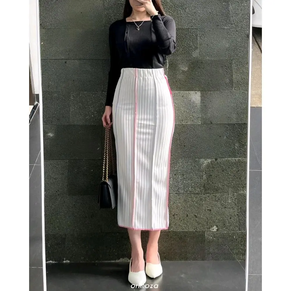 PROMO SPESIAL!!! ROK SKIRT RAINBOW ROK KOREAN KNIT HORNET KANIA
