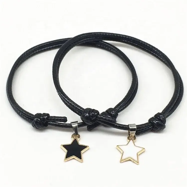 ￼COD️ 2Pcs Gelang Liontin Bintang | Gelang Couple | Couple Bracelet | Gelang Pasangan 2