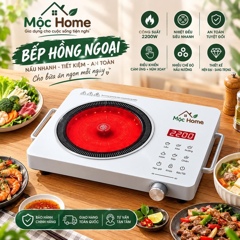 Bếp hồng ngoại TATAMI đa năng 3500W không bức xạ, không kén nồi, tiết kiệm điện