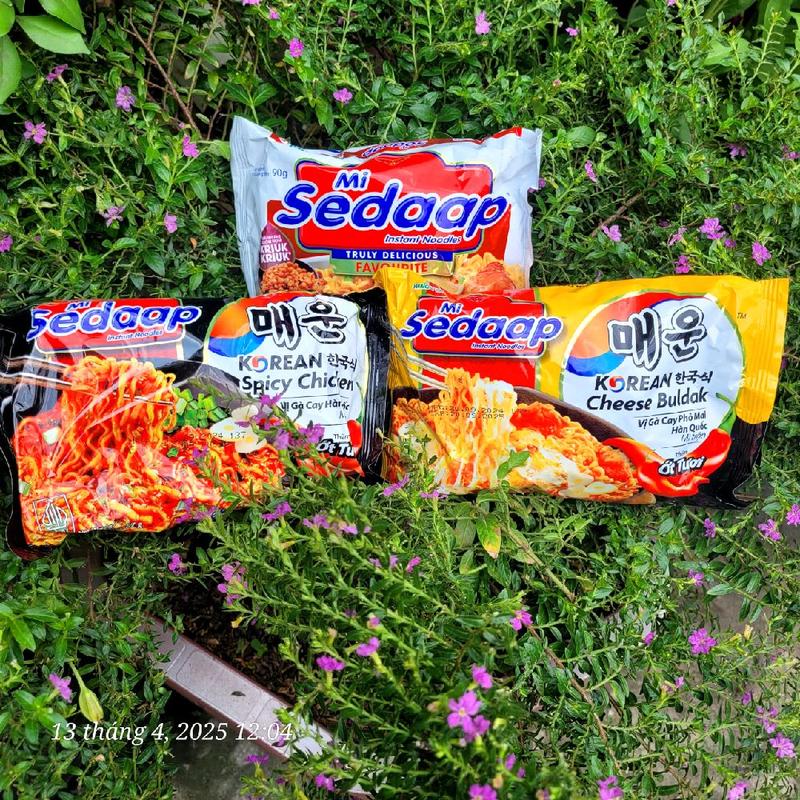  COMBO 5 GÓI MÌ TRỘN SEDAAP INDONESIA ĐỦ VỊ  Truyền thống Gà cay hàn quốc Phô mai hàn quốc  