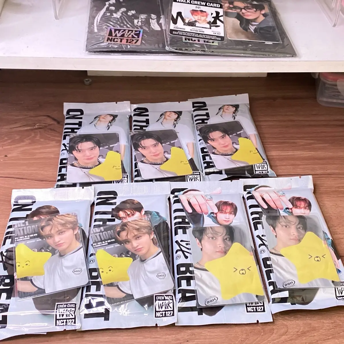 [READY] ALBUM CREW CHARACTER CARD NCT 127 SET POB SEALED