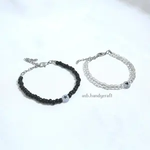 ASB - 1Pcs Gelang Couple Manik Bintang And Love Glow In The Dark ( Bisa Menyala)