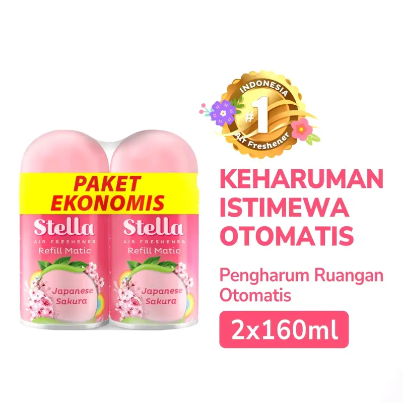 (ISI 2) STELLA REFILL MATIC PAKET HEMAT KEMASAN BARU (PAKET MULTIPACK) 5
