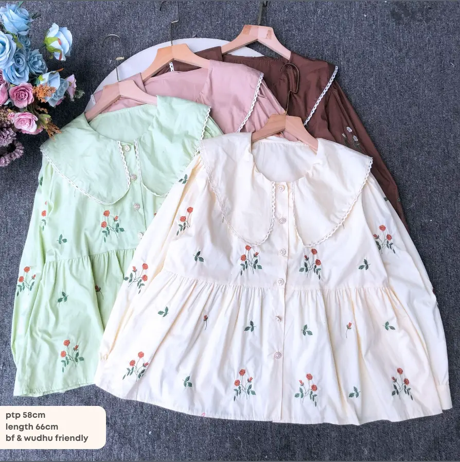 Rozsa - Sweet & cute peter pan babydoll top fits up to 3xl