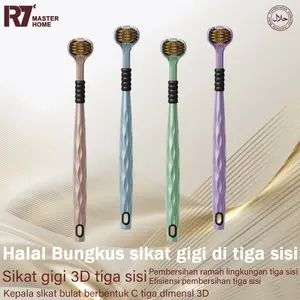 【R7 MASTER HOME】 Sikat gigi tiga sisi, terlaris nomor satu, produk asli 100%, memenuhi standar halal, diskon 60% untuk promo Tahun Baru!