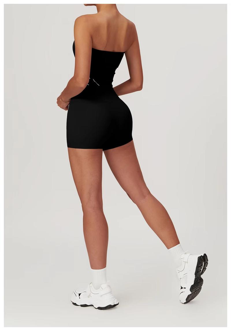 Product Introduction of Nude Skinny Yoga Shorts High Waist Lift Hip Outdoor Fitness Shorts Women Running Sports Fitness biker  shorts 15