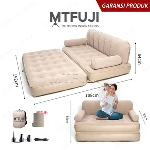 5-in-1 Tempat Tidur Sofa Tiup, Dengan Pompa Listrik Built-In, Tempat Tidur Udara Portabel, Untuk Rumah, Berkemah & Tempat Tidur Kasur Luar Ruangan Sofa Apung Kolam Renang Furniture