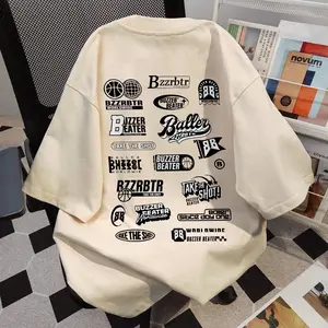 Kaos Cowok Distro Original 100% Kaos Vintage Kaos Pria Premium Tebal oversized t shirt pria | Budaya Mode Jalanan | t shirt oversize pria | Grafiti kreatif yang trendi Kaos Lengan Pendek Pria