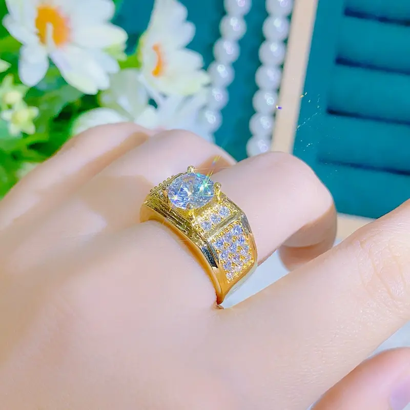 Trang Sức GG G00 - Nhẫn Nam Đính Đá Sang Trọng 3
