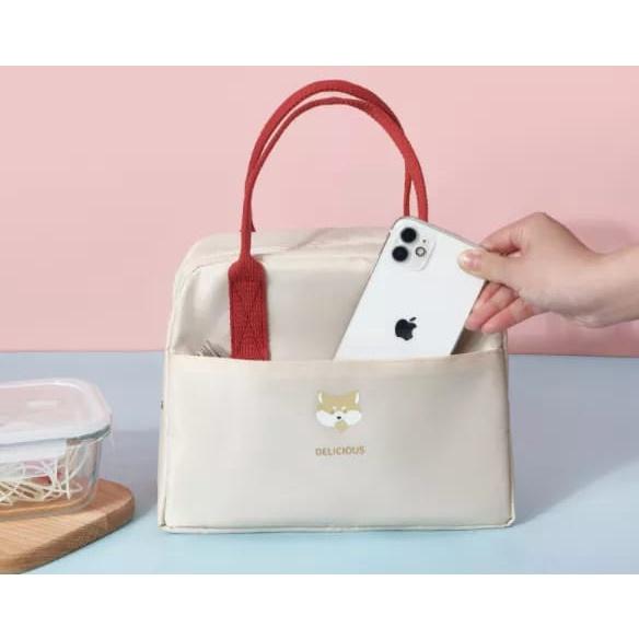 New Tas Bekal Makan Anak Sekolah Anti Panas / Lunch Bag Alumunnium Foil [Anti Panas] 1