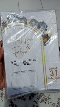 Product Review of [200PCS] UNDANGAN PERNIKAHAN ELEGANT CUSTOM | UNDANGAN PERNIKAHAN AESTHETIC | UNDANGAN PERNIKAHAN MURAH ANP 07 from a**🫧 0