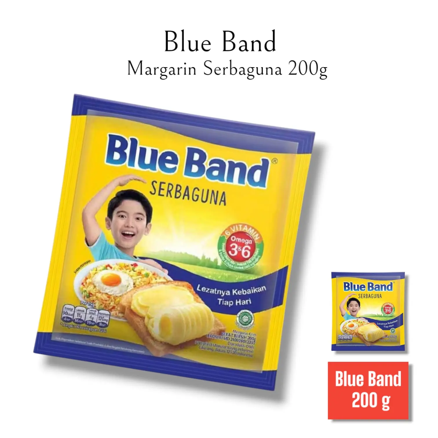 Blue Band Margarin Serbaguna 200 gr - Butter Margarin Serbaguna - Baking Food
