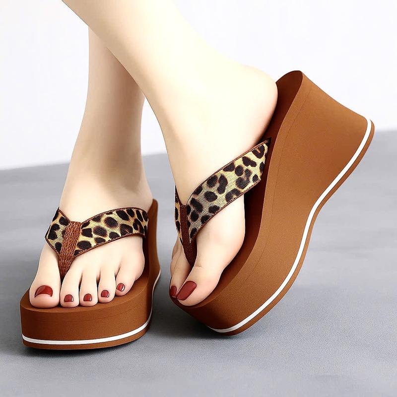 Dép kẹp nữ đế cao lượn sóng quai beo đế 5f,7f,9f ,dép nữ