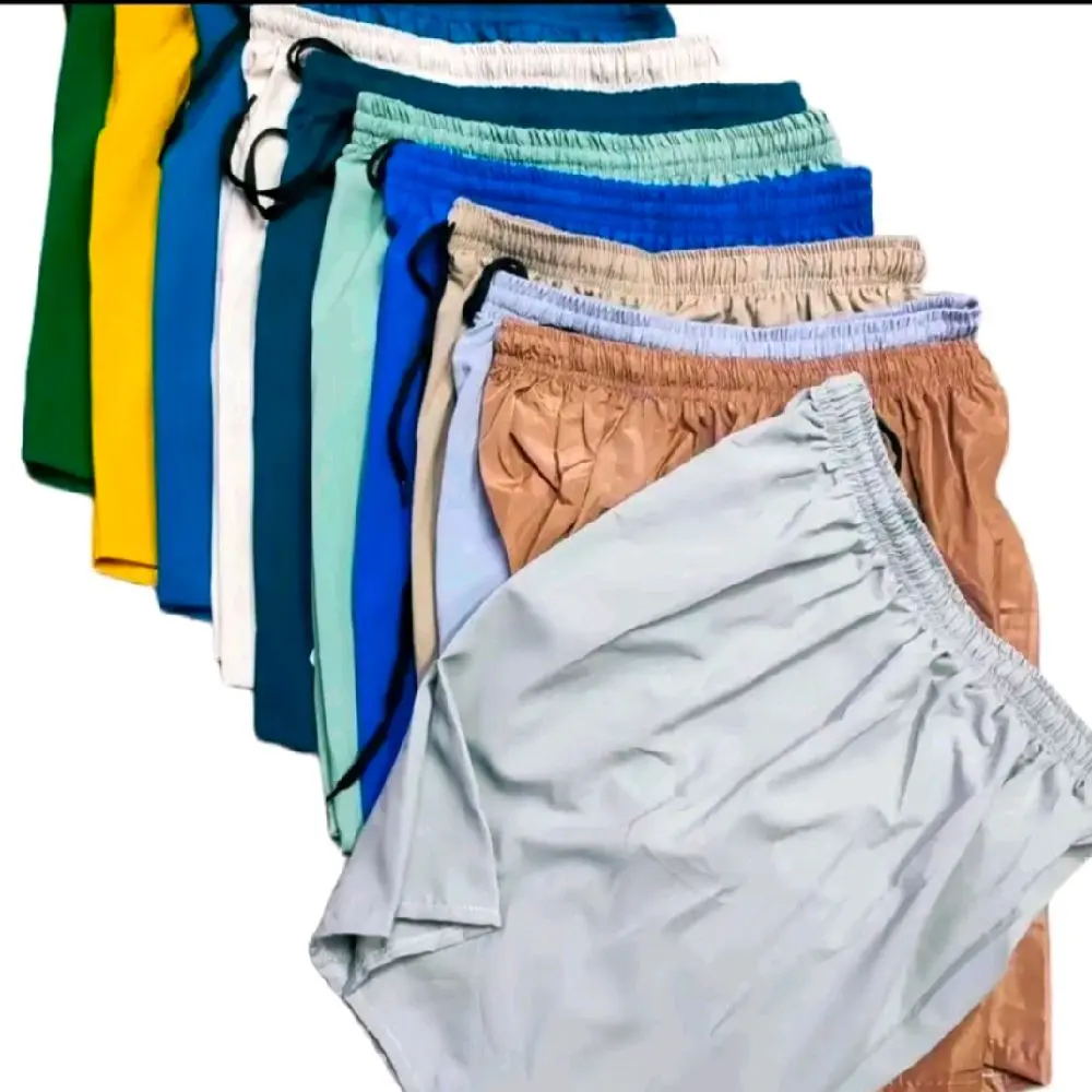 6pcs for only 209 pesos lang!!! Taslan Short Plain Unisex fit up to(26-32 waistline)