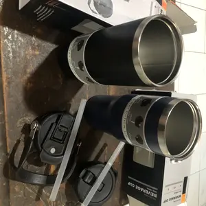 MC11-Tumbler Handle 2in1 / Botol Minum Portable Teh Kopi Stainless Steel Vacuum Insulated Mug 890ml & 900ml Termos