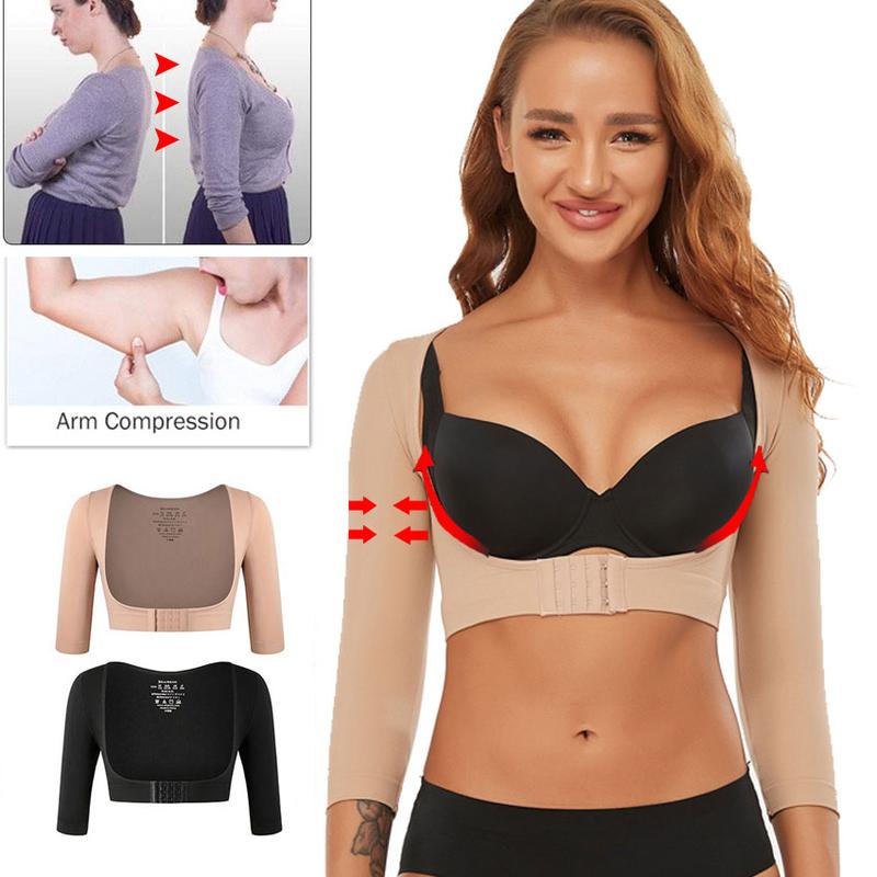Áo Nịt Ngực Định Hình Cơ Thể, Áo Định Hình Nâng Ngực, Dành Cho Nữ, Đồ Lót, Tay Áo 3 / 4, Áo Nịt Ngực, Dụng Cụ Định Hình Cánh Tay