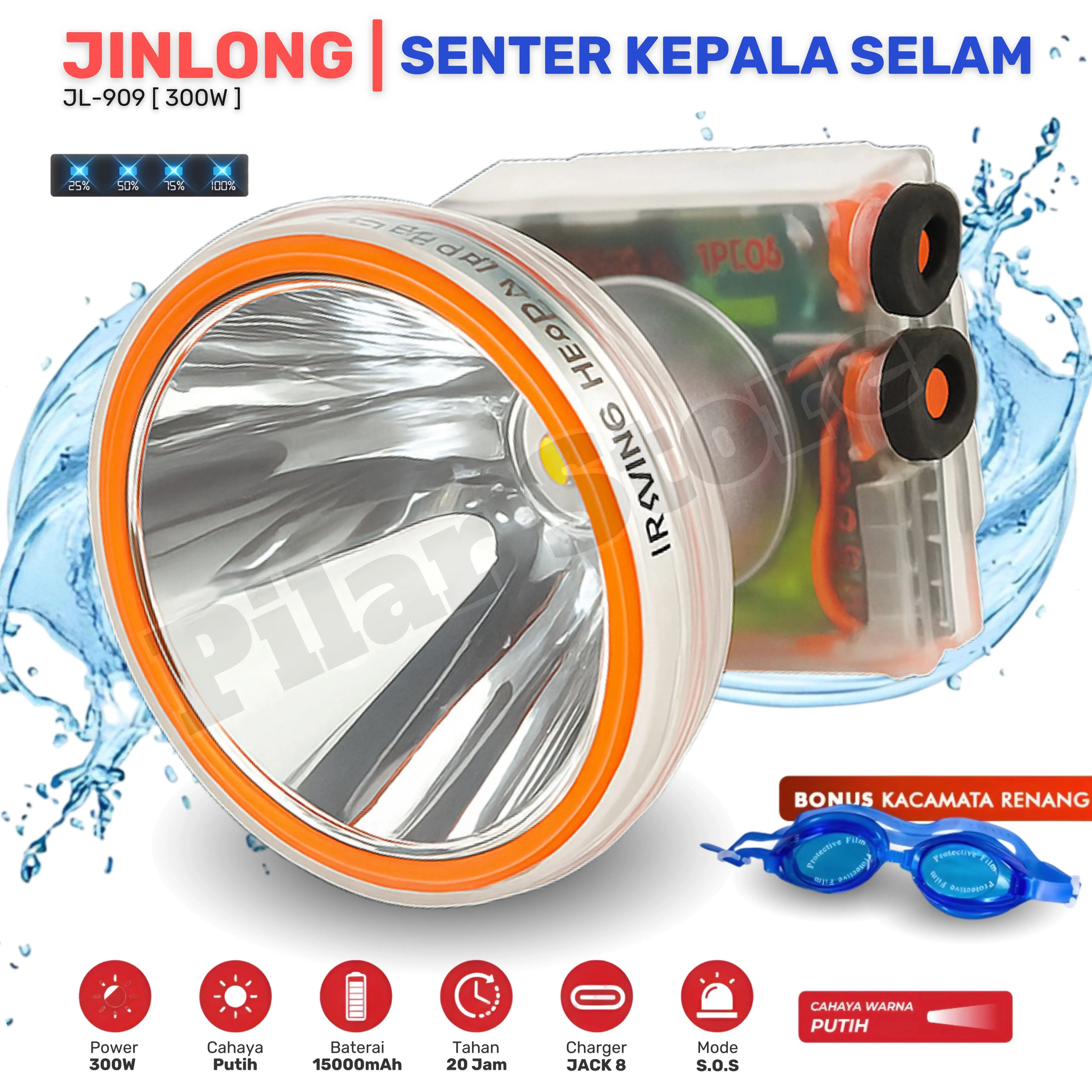 JL-909 300W CAHAYA PUTIH