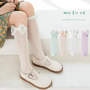Twinkle Margie Socks Kaos Kaki Panjang Anak Perempuan Model Pita Gaya Korea Fashion
