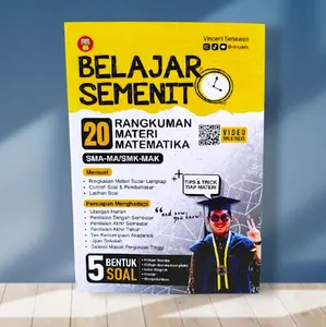 Best Seller Buku BELAJAR SEMENIT MATEMATIKA Oleh Vincent Setiawan; 20 Rangkuman Materi Matematika SMA-MA/SMK-MAK