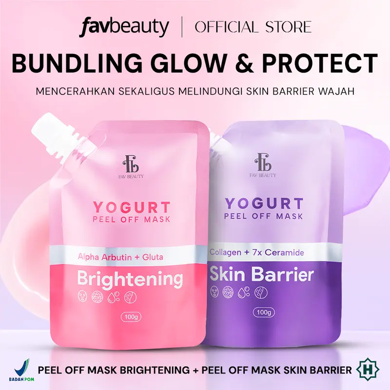 [Ready Stock] [Get Free Gift] FAV Beauty Paket 2pcs Yogurt Peel Off Mask Acne Care Brightening Skin Barrier Firming | Masker Kelupas Kulit Wajah Berjerwat Kering Penuaan Dini Perawatan Skin Barrier Melembabkan Melembutkan Mencerahkan | Halal | BPOM | COD 6