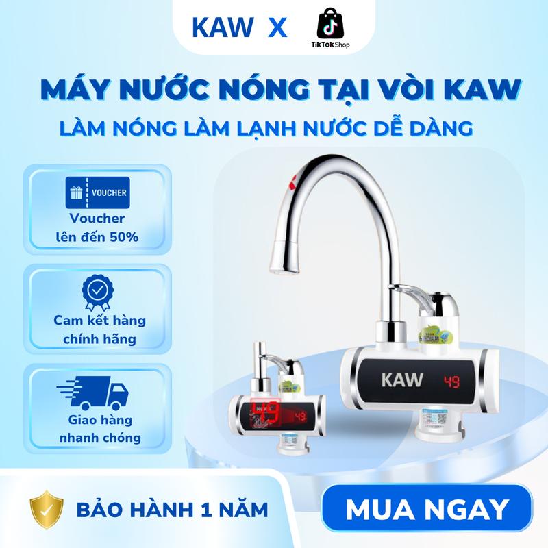  Máy Làm Nước Nóng Lạnh Lắp Đặt Tại Vòi KAW  Làm Nóng Nhanh Cảm Biến Chống Giật An Toàn Sử Dụng 