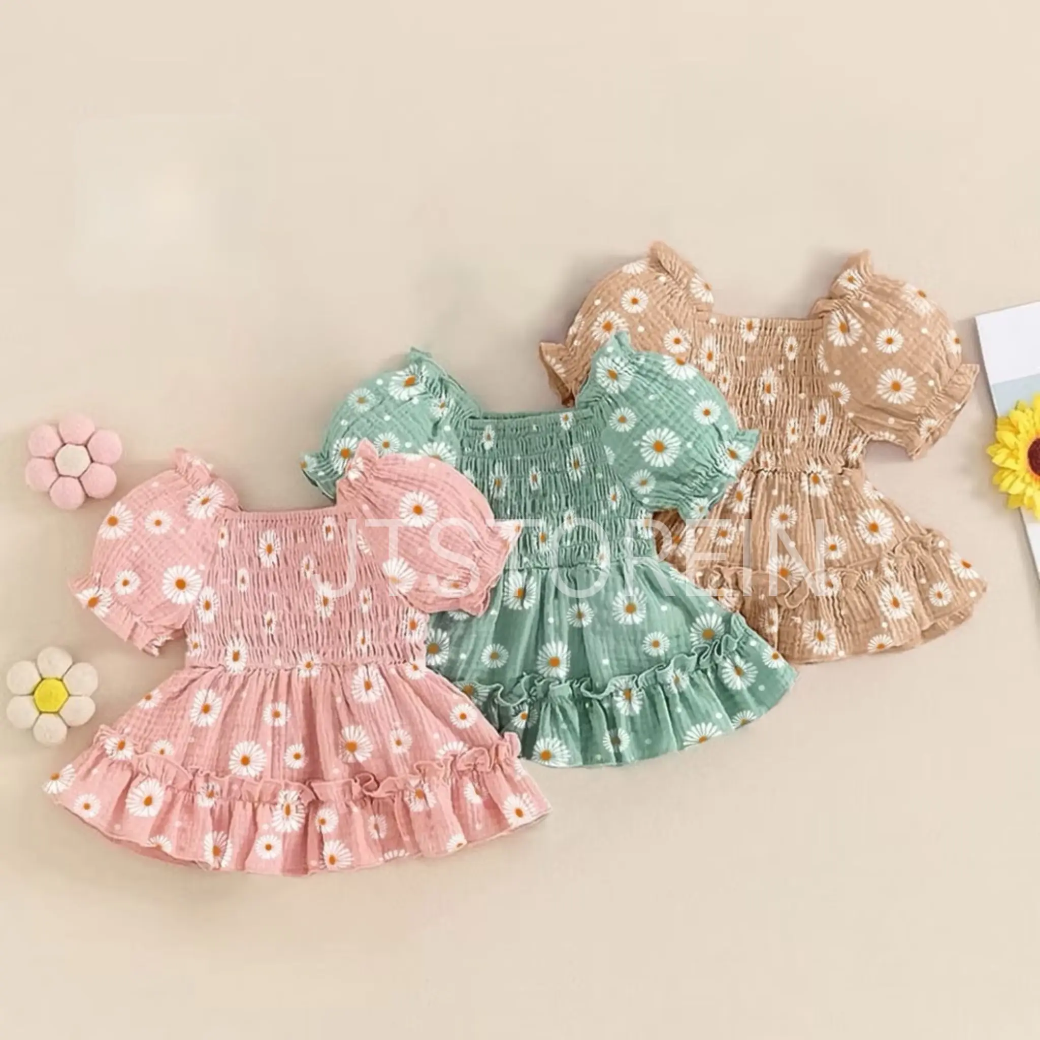 JTSTOREIN DRESS ANAK PEREMPUAN FLORA