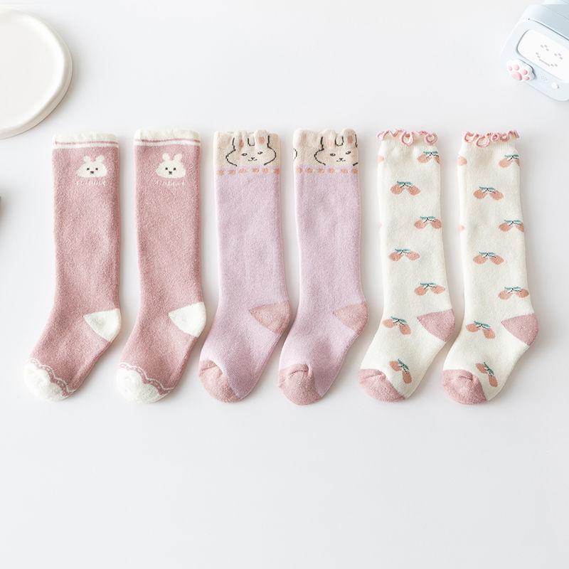 Tất Bắp Chân Hình Động Vật Dễ Thương Cho Bé Tất Cao Đến Đầu Gối Cho Trẻ Sơ Sinh Và Bé Trai Và Bé Gái Cotton Thoải Mái Mùa Thu Đông
