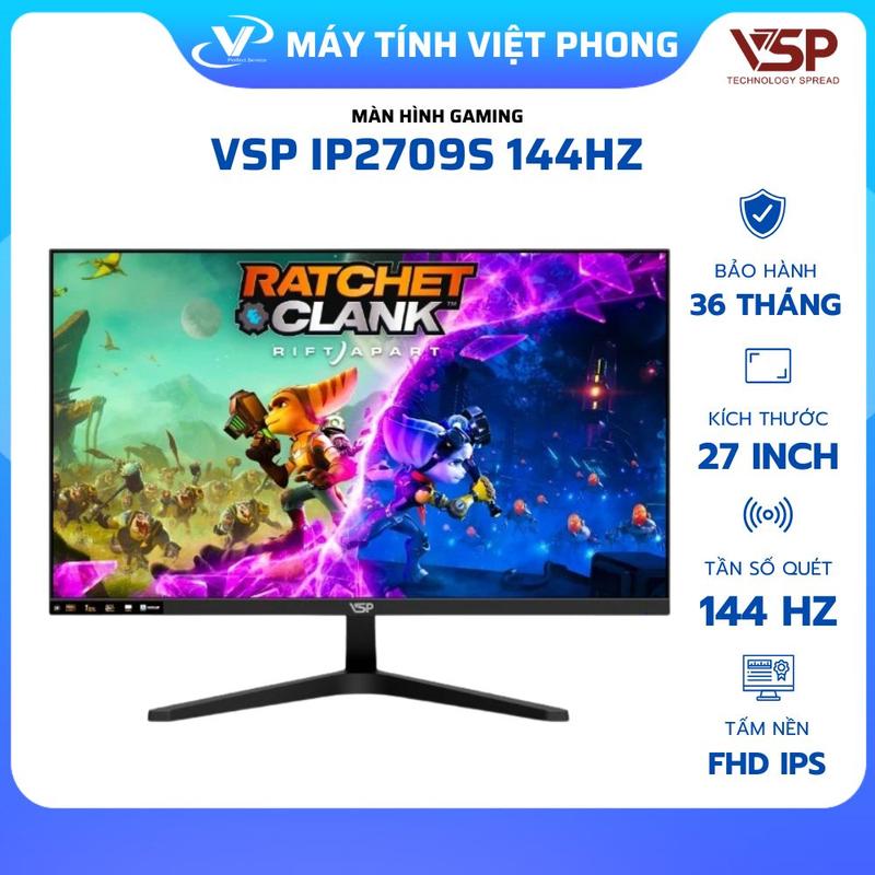 MÀN HÌNH GAMING VSP IP2709S 27" / IPS / FHD / 144Hz / 1ms BẢO HÀNH 3 NĂM