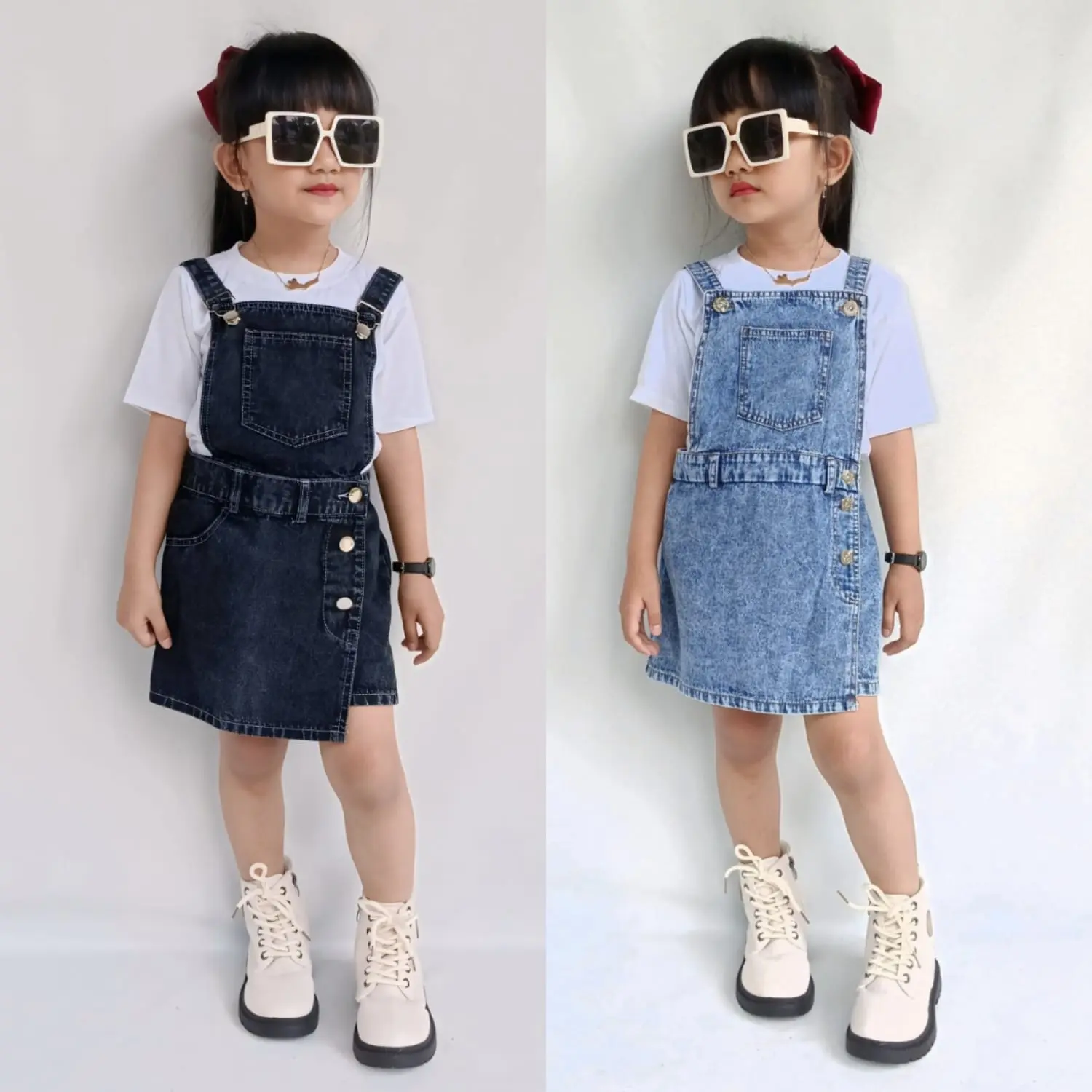 OVERALL SETELAN ROK CELANA ANAK PEREMPUAN// ONE SET OVERALL