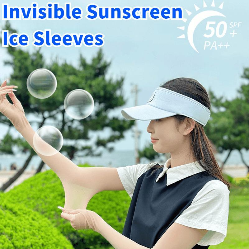 Product Introduction of Skin Tone Invisible Sun Protection Ice Sleeves For Outdoor Cycling Breathable And UV Resistant Sleeves 2