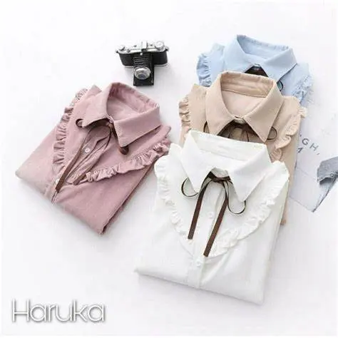 Mariia - Kemeja Haruka / Kemeja  Wanita / Kemeja Basic Simple