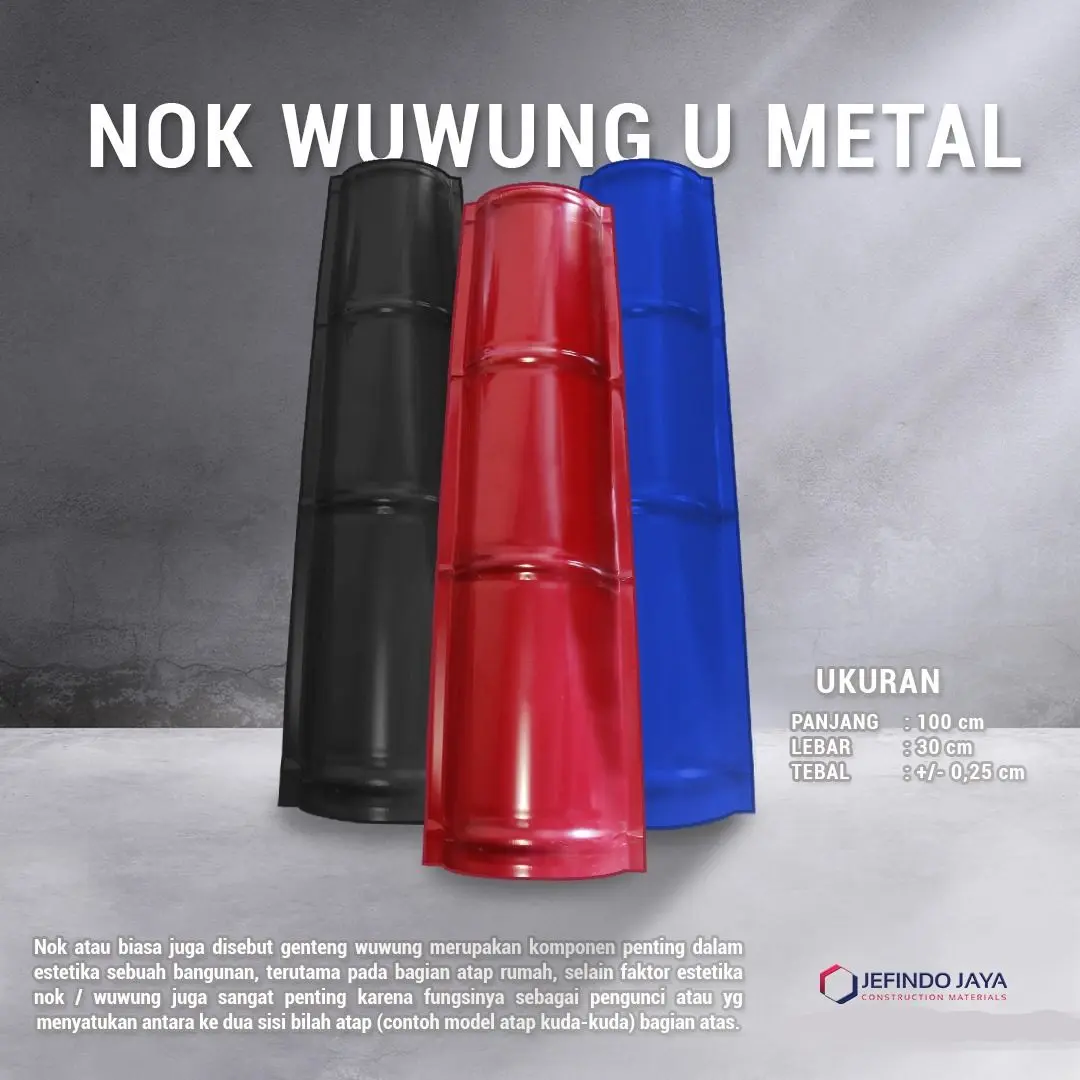 NOK METAL U GALVALUM 0.25TCT - L.30 / WUWUNG ATAP