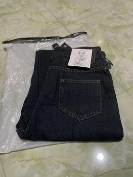 Product Review of F·MIGA C42 High Waist Korean Style Kulot Bagy Jeans Straight Kasual Pants Celana Panjang Loose Celana Jeans Wanita - Abu-abu Biru from c**e 2