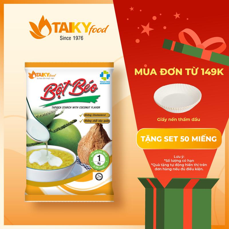  Bột béo vàng Tài Ký 1kg -Tạo thêm mùi thơm cốt dừa cho bánh 