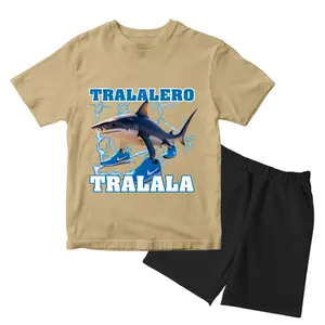 Baju Setelan TRALALERO TRALALA Anak Laki Laki - Kaos Distro Karakter Anomali Keren Umur 1 - 10 Tahun