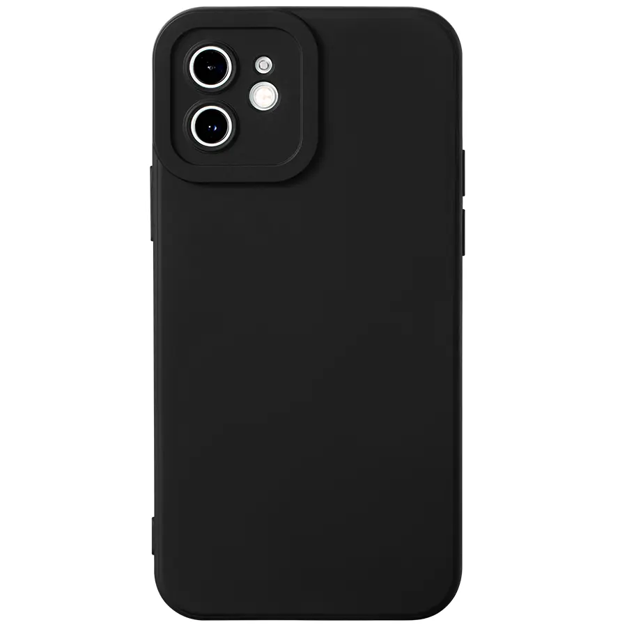 Ốp lưng đơn giản mềm chống sốc chống bẩn màu đen chống sốc nam nữ viền vuông cho IPHONE 16 15 14 13 12 11 Pro Max SE 2020 X XR XS 8 7 Plus kute XYBDY